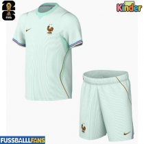 Frankreich Auswärts Trikotsatz Kinder WM 2026 Kurzarm (+ Kurze Hosen)